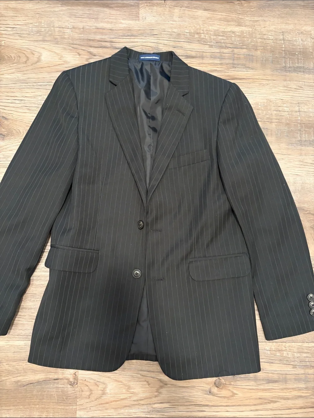 Chaps Boys Black Pinstripe Blazer size 14